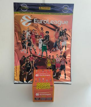 Panini Euroleague 2025-26 album + caja 36 sobres