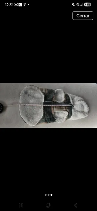 Abrigo a cuadros para perro