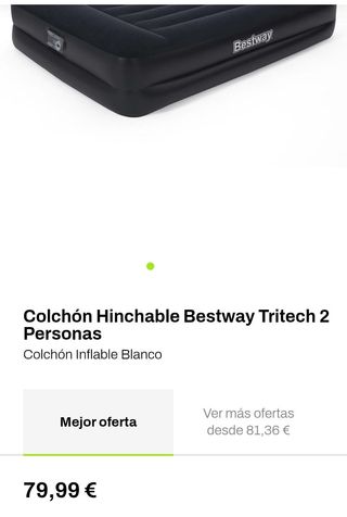 Cama inflable Bestway para 2 personas