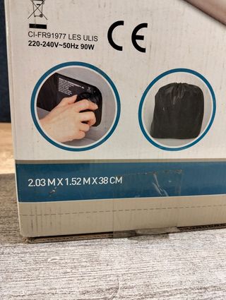 Cama inflable eléctrica para 2 personas