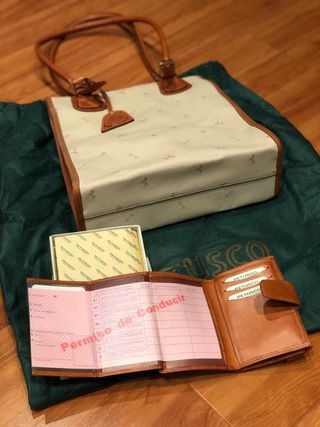 Juego Bolso Hombro y Monedero Petusco