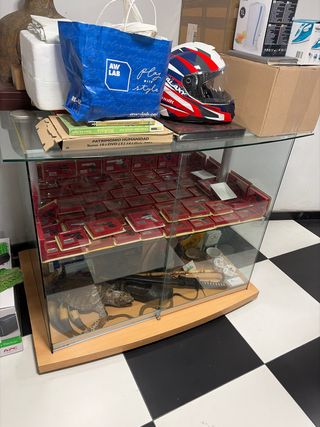 Estantería Cristal y Madera