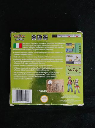 Pokemon Verde Foglia Game Boy Advance Completo