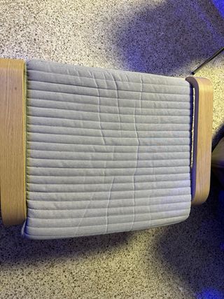 Butaca sillón tela y madera