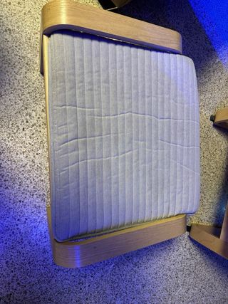 Butaca sillón tela y madera