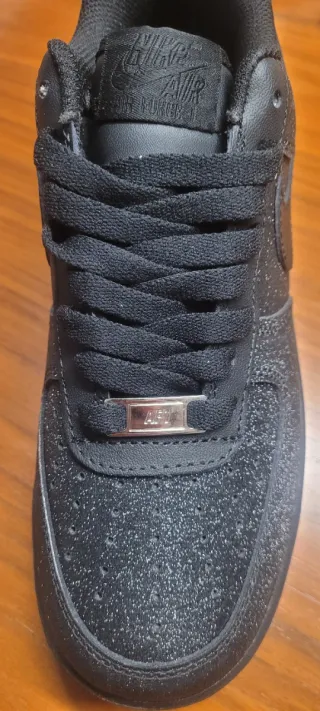 Nike Air Force 1 Glitter Negras Talla [Talla]