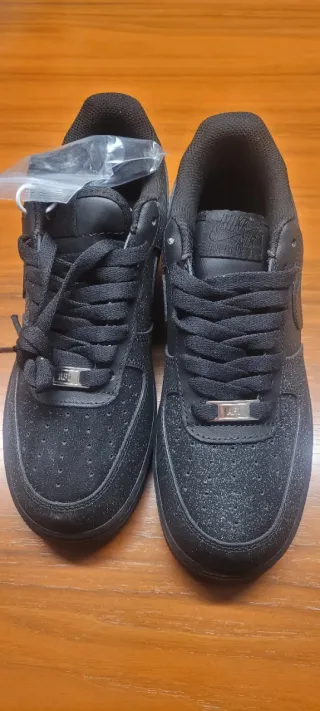 Nike Air Force 1 Glitter Negras Talla [Talla]