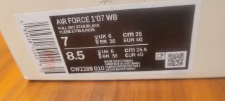 Nike Air Force 1 Glitter Negras Talla [Talla]