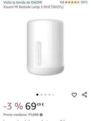 Lámpara de Mesa Xiaomi Mi Bedside Lamp 2