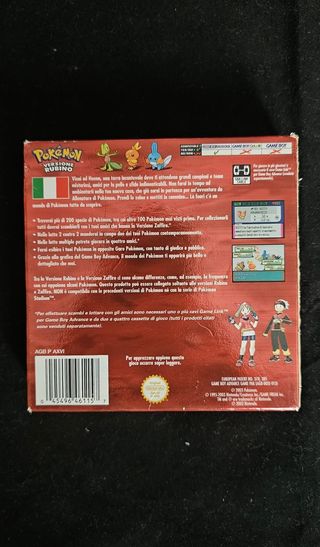 Pokemon Versione Rubino Ita Originale Nintendo GBA