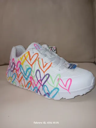 Deportivas Skechers Corazones Multicolor