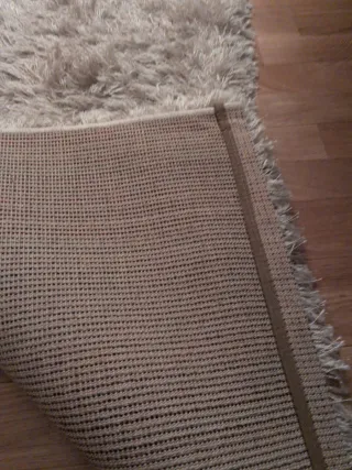2 Alfombras Shaggy Beige/Gris Matrimonial