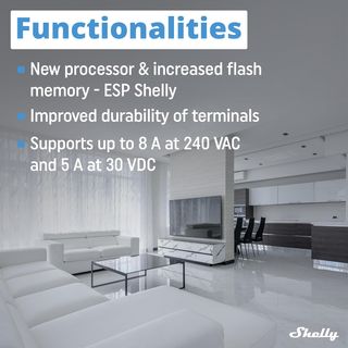 Shelly 1 Mini Gen3 – Relé Interruptor Wi-Fi, 1 Can