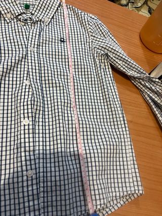 Camisa niño cuadros Benetton T7