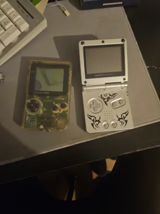 Nintendo Game Boy Advance SP Argento e Giallo