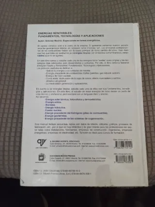 Energías renovables. Fundamentos, tecnologías y...