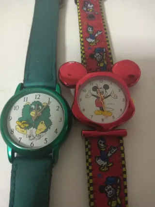 2 Relojes Infantiles Mickey y gorila