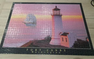 Puzzle Educa 1000 piezas Faro y Velero