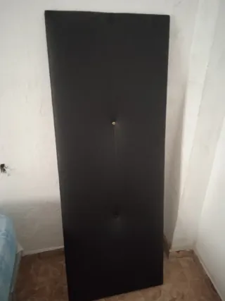 Cabecero de tela negro