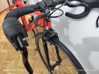 Bici carretera niño Btwin Triban Roja