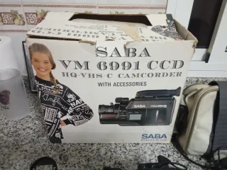 Videocámara SABA VM 6991 HQ-VHS-C Vintage.LEER.