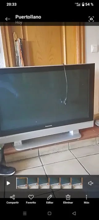 Televisión Panasonic Plata no es hd