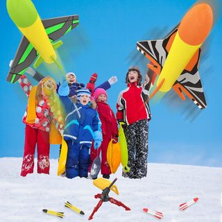 FOSUBOO Razzo Giocattolo Lanciatore per Bambini, Giochi