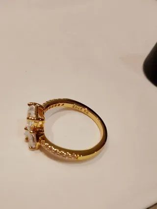 Anillo Diseño Oro y Plata