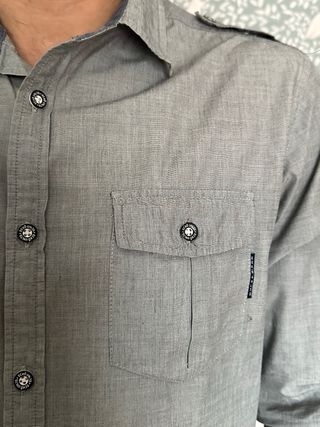 Camisa gris hombre talla M