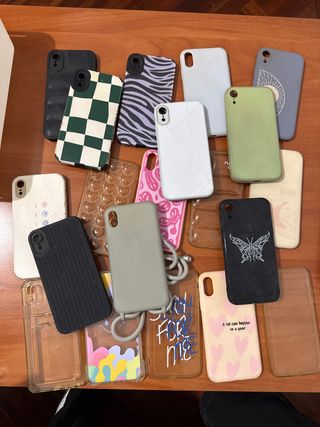 Lote Fundas iPhone XR+ caja
