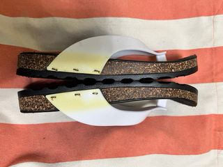 Sandalias Rosa Cas Negras y Blancas