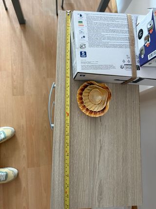 Zapatero 2 compartimentos madera y blanco