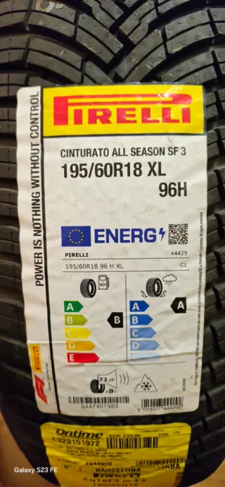 Neumático Pirelli 195/60 R18 96 H