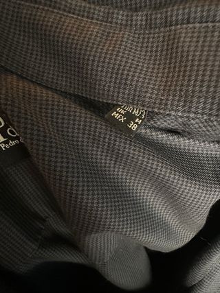 Camisa cuadros vichy manga larga hombre