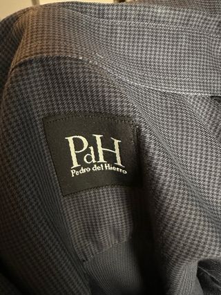 Camisa cuadros vichy manga larga hombre