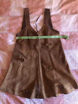 Vestido de ante estilo vintage