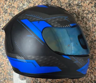 Capacete Integral HJC Azul e Preto