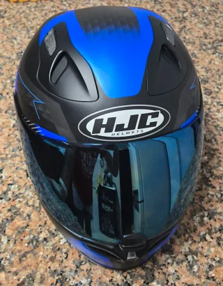 Capacete Integral HJC Azul e Preto