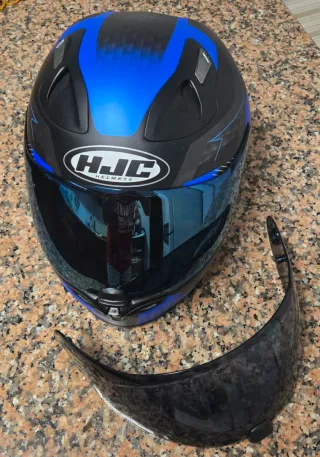 Capacete Integral HJC Azul e Preto