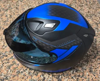 Capacete Integral HJC Azul e Preto