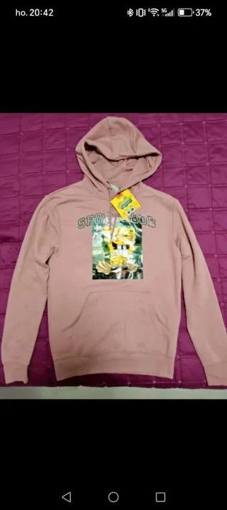 Felpa Spongebob Nickelodeon Nuova