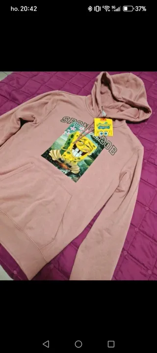 Felpa Spongebob Nickelodeon Nuova