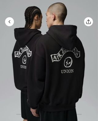 Felpa Jordan x Union x Fragment Nera M