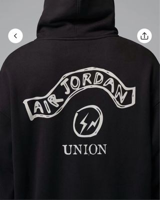 Felpa Jordan x Union x Fragment Nera M