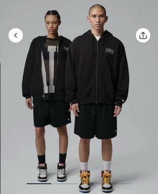 Felpa Jordan x Union x Fragment Nera M