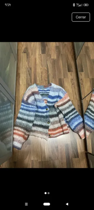 Chaqueta de lana multicolor