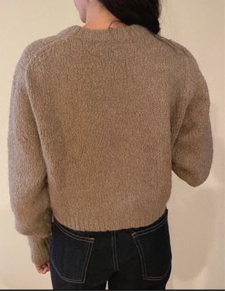 Jersey de punto marrón