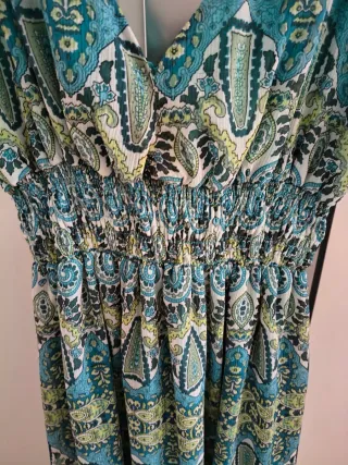 Vestido largo estampado talla 42