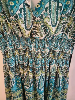 Vestido largo estampado talla 42