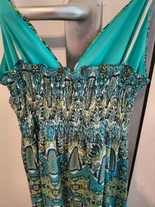 Vestido largo estampado talla 42